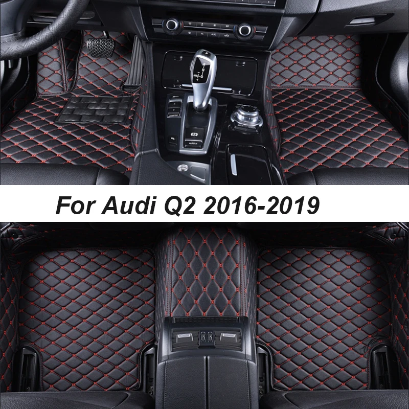 

Автомобильные коврики для Audi Q2 2016-2019, автомобильные аксессуары для прямых поставок, интерьерные аксессуары 100%, кожаные коврики, накладки дл...