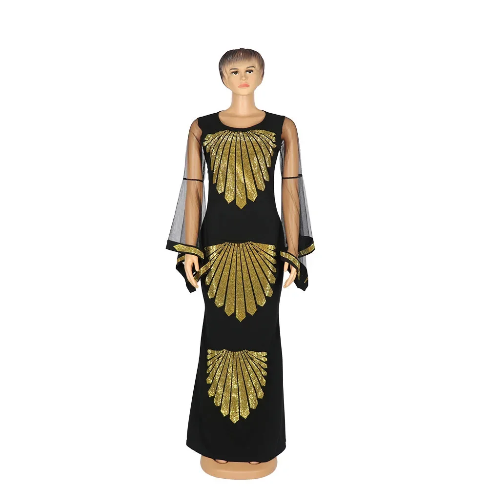 African Print Dresses for Women dress Muslim Maxi Dress Dashiki Diamond Clothes Dubai Abaya Boubou Robe Africa
