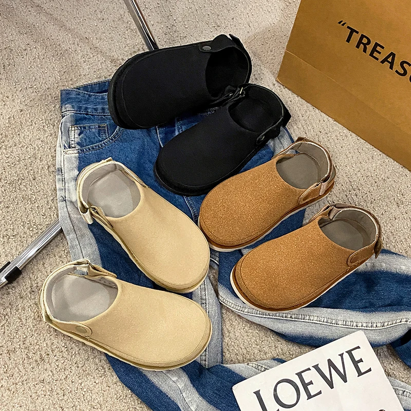 Женские тапочки с закрытым носком цвет в ассортименте