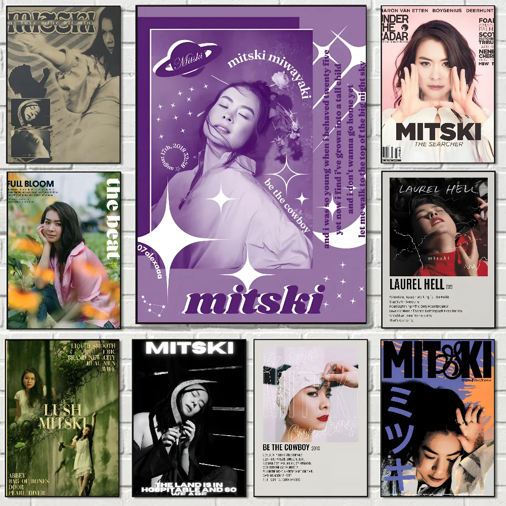 Singer Mitski Vintage Poster Paper Print Home Living Room Bedroom Entrance Bar Restaurant Cafe Art Painting Decoration