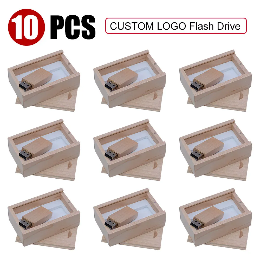 10 шт./лот высокоскоростной деловой USB 2 0 деревянный бамбуковый флэш-накопитель 4