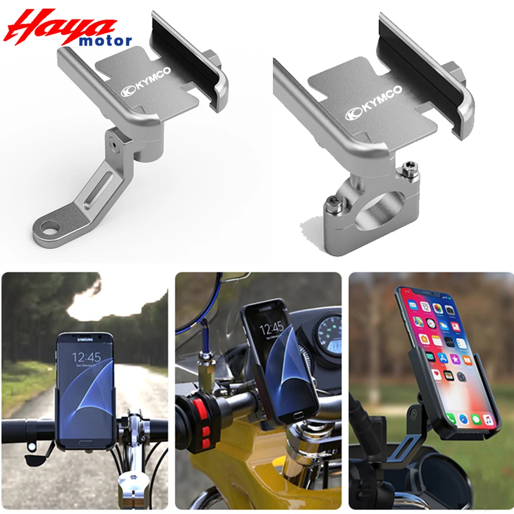 

For KYMCO XCITING 250 300 350 400 500 Kxct Downtown DT 250i 300i 350i Motorcycle Handlebar Mobile Phone Holder GPS Stand Bracket