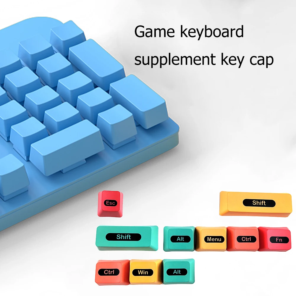 

Mechanical Keyboard PBT Keycaps OEM Profile CMYK 10 Keys MAC WIN Layout Dye Sublimation For Cherry GK61 Anne Pro 2 SK61 PC Gamer