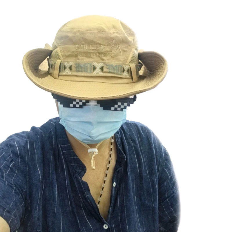 Летняя мужская панама с защитой от ультрафиолета Панама широкими полями сафари