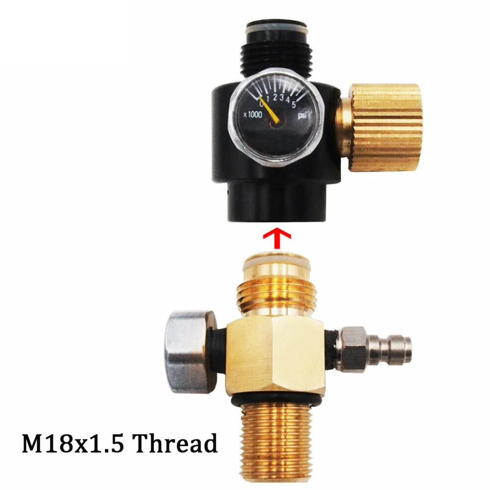 

2022 Brand New Regulator HPA Tank Pin Valve 0-5000psi 3000psi Input Pressure Adjustable Pressure Paintball PCP