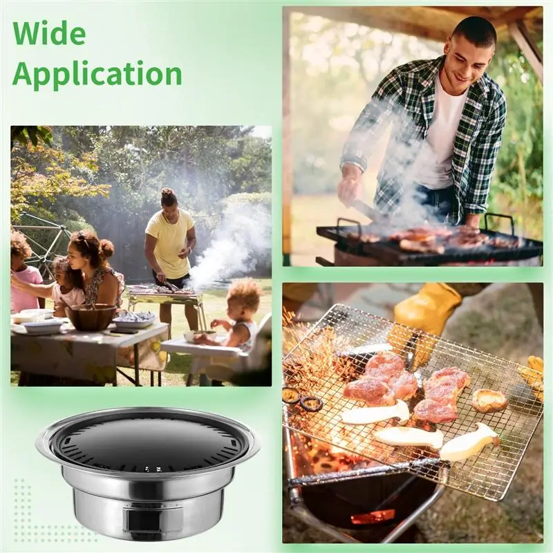 Корейский набор угольных грилей для барбекю небольшой угольный гриль сковорода