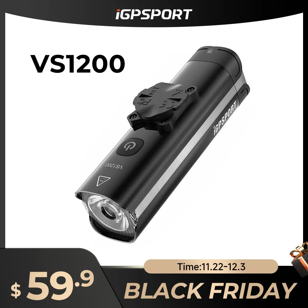 Передний фонарь для горного велосипеда iGPSPORT VS1200 VS1800