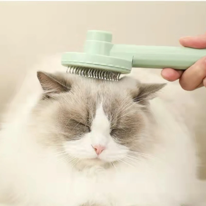 

Cat Brush Pet Comb Self Cleaning Slicker Brush Remove Hair Grooming Brush Pet Dematting Comb Beauty Slicker Dog Comb Cepillo