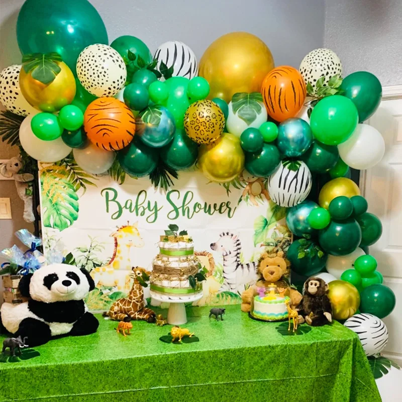 

Jungle Safari Arch Balloon Garland Kit Forest Animals Dinosaur Birthday Ballon Woodland Happy Birthday Ballon Wild One Babyshowe