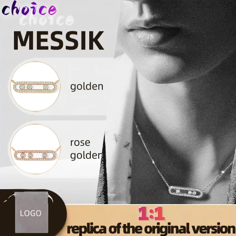 Роскошный брендовый дизайн роскошное женское ожерелье из чистого серебра с