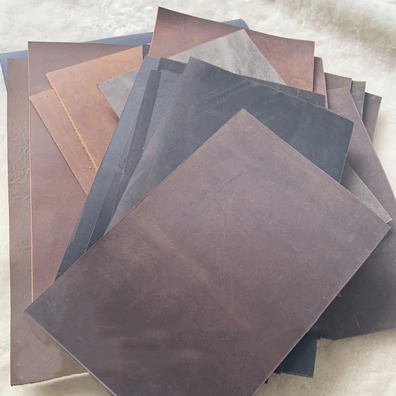 Thick 1.4~2mm Cowhide Material Handmade Diy Crazy Horse Leather Practice Hand Layer |
