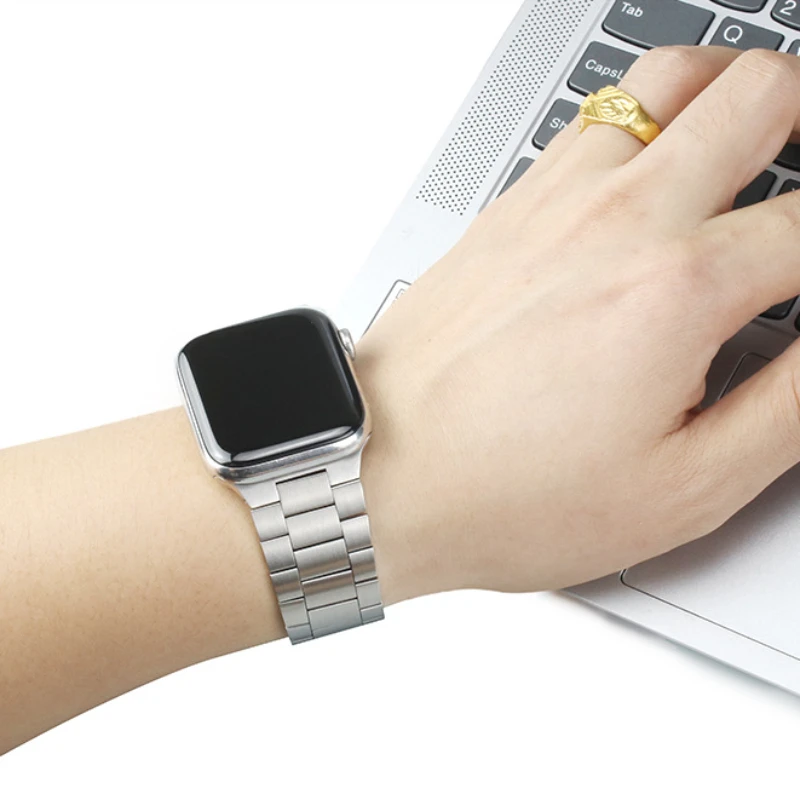Metal Strap for Apple Watch Band 44mm 42mm 40mm 38mm 41 45mm Stainless Steel Bracelet for iWatch 7 6 SE 5 4 3 Series Accessories