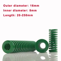 12pcs heavy load die mold springs green outer dia 16mminner dia 8mmlength 20 250mm spiral stamping compression die spring