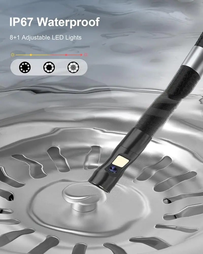 Бороскоп для управления двигателем автомобиля 360 ° диаметром 8 мм 5-дюймовым IPS