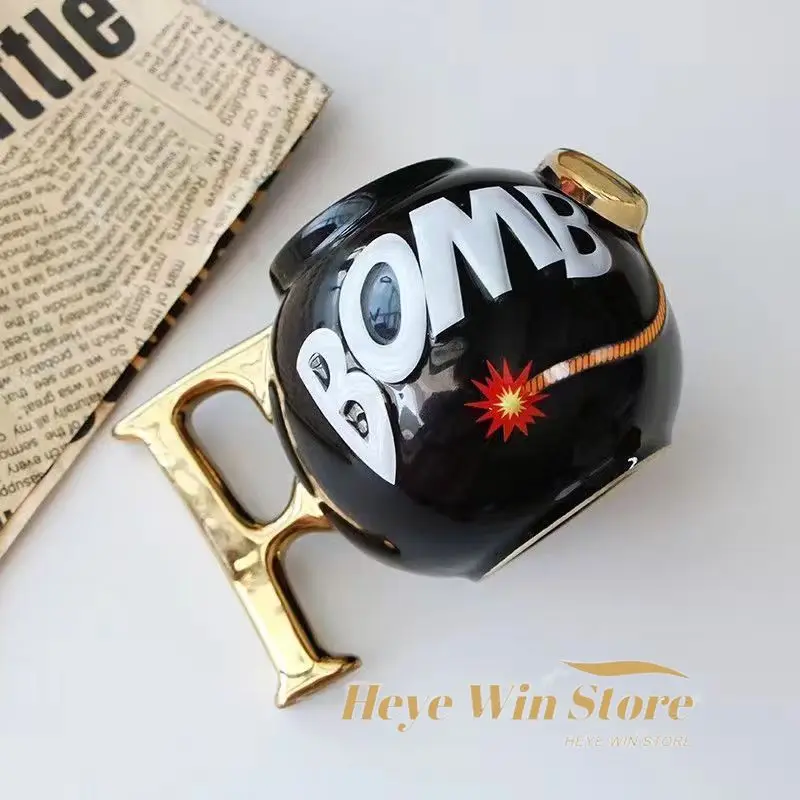 Чашка Bomb 3D Mine Керамическая кофейная кружка Trend Большая емкость 650 мл для воды