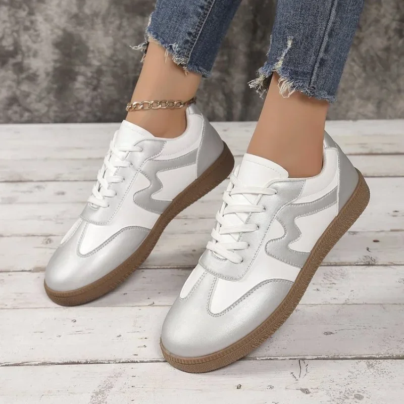 Новинка модная женская повседневная спортивная обувь на плоской подошве