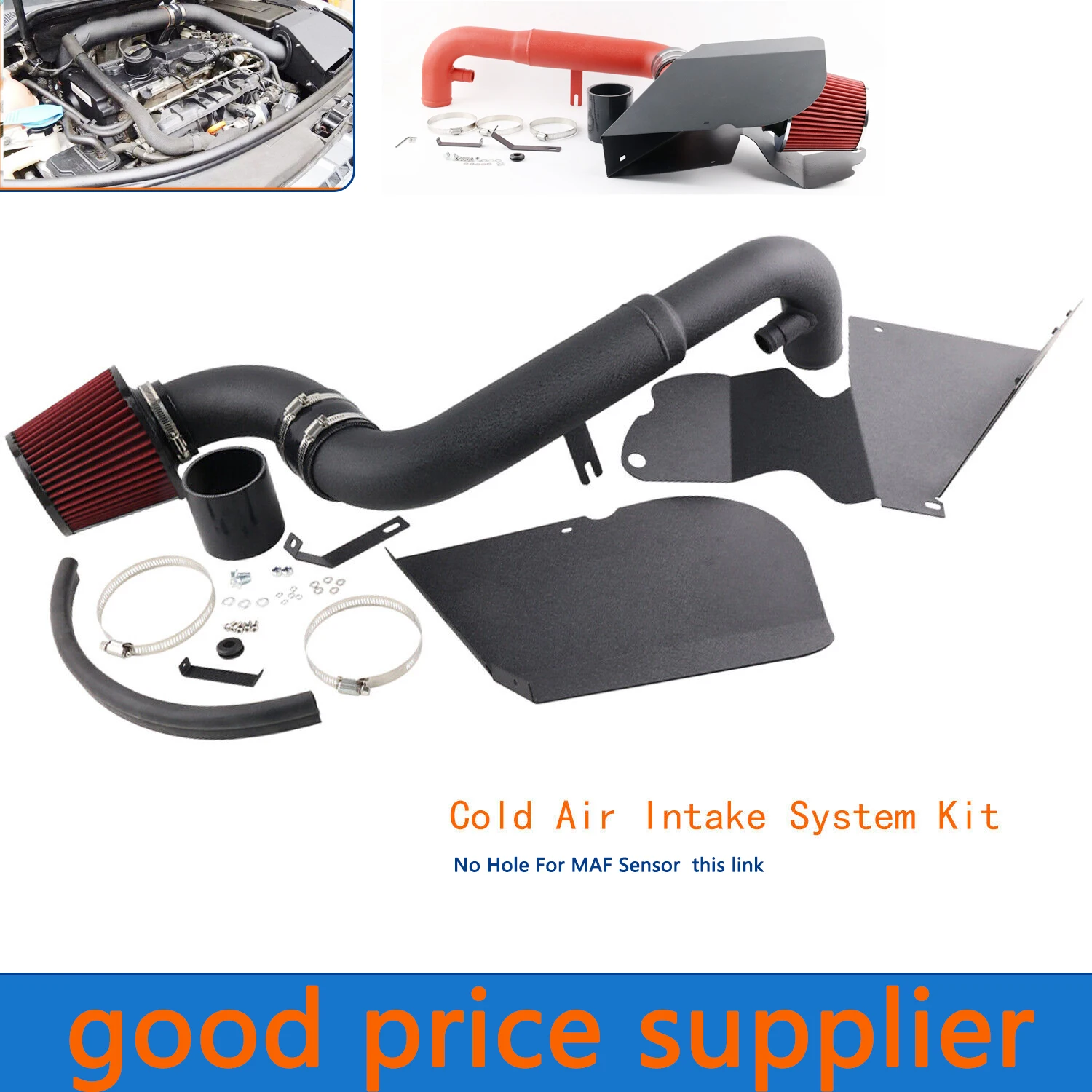 Комплект впуска холодного воздуха двигателя фильтр-экран для VW Golf GTI MK6 2 0 TFSI EA113