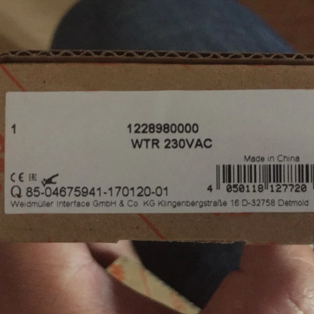1228980000 WTR 230 В переменного тока для Weidmuller Реле времени включения-задержки