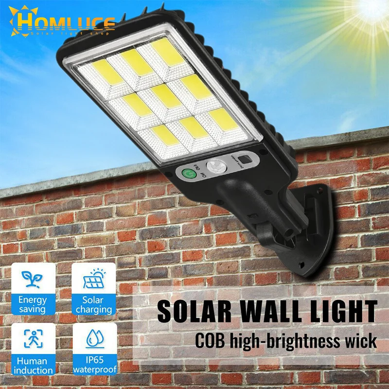 

Уличная лампа на солнечной батарее, водонепроницаемый садовый настсветильник светильник с пассивным ИК датчиком движения, Ландшафтная ули...