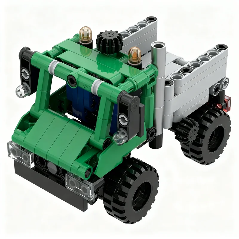 Фото 239 деталей MOC Мини-модель технического Унимога, конструктор, игрушка для самостоятельной сборки, креативный развивающий подарок на праздник, кирпичики №2