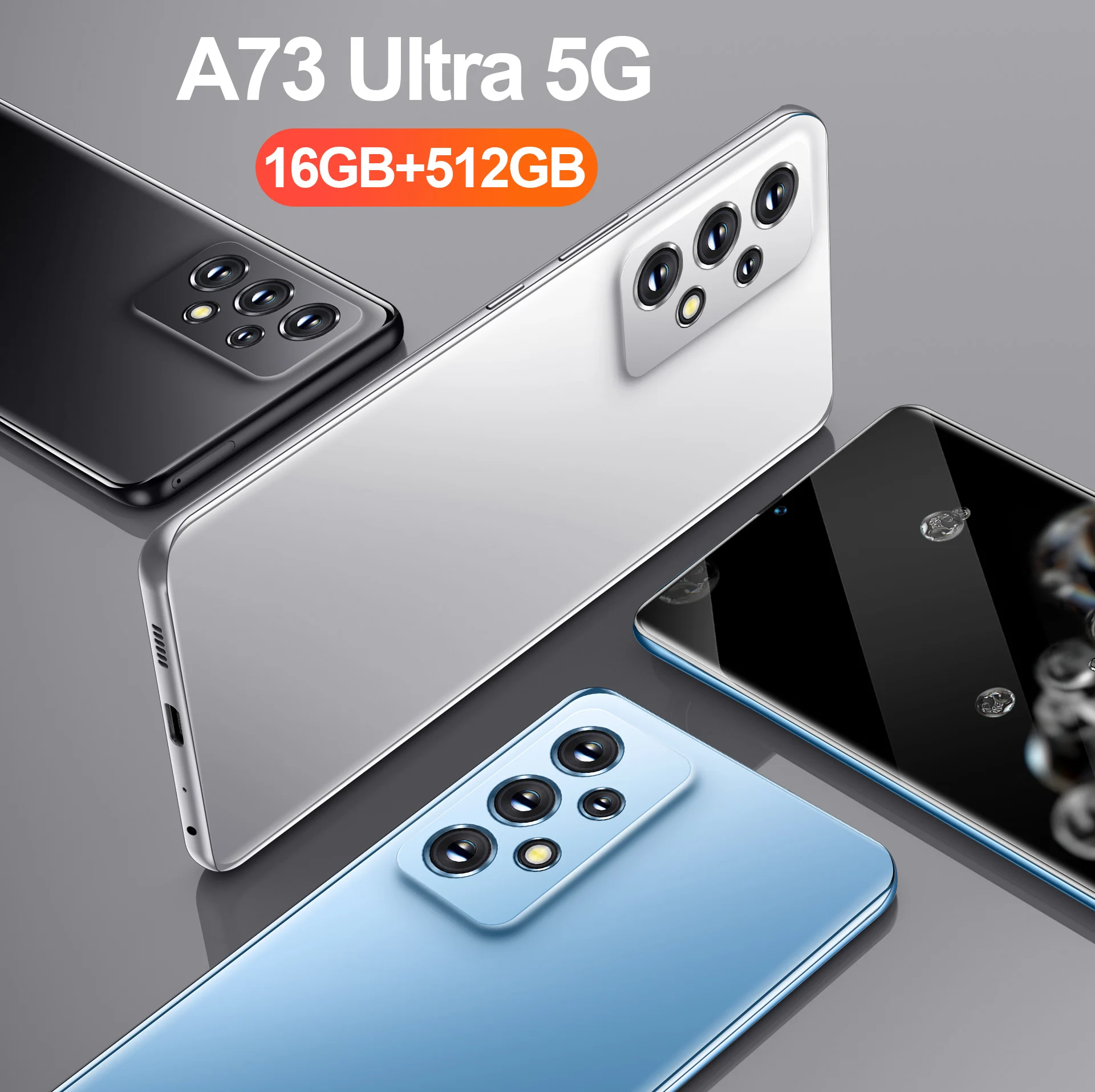 [Новое поступление] смартфон A73 Ultra 2022 16 ГБ + 512 Гб разблокированный телефон с
