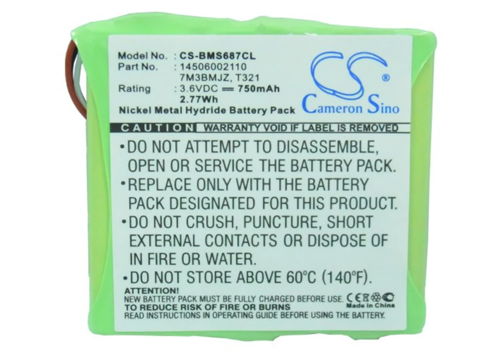 

Cameron Sino 750mA Battery for Bosch MS687 145306002110