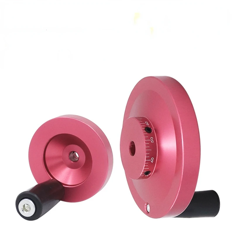 

Aluminum Alloy Hand Wheel Machine Tool Glue Small Handle DIY Lathe Rotating Jackscrew Fixed Light Hole Mechanical Accessories