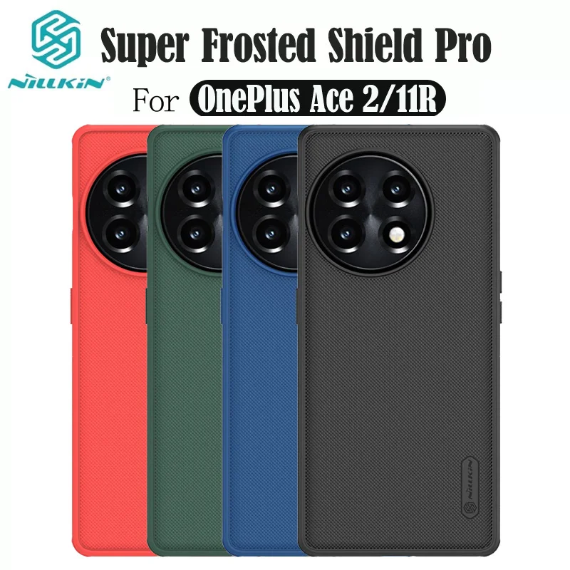 

Nillkin For OnePlus 11R Case Super Frosted Shield Pro TPU Frame PC Shell Back Cover For OnePlus Ace2 Ace 2 One Plus 11R Bumper