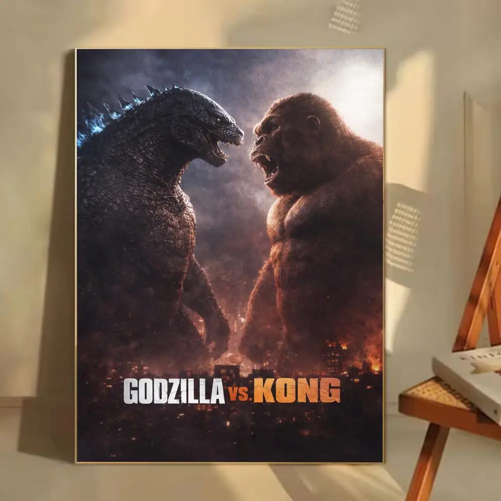 Фото Постеры Monster-G-GodzillaEs-s, акварельные настенные принты, декор для комнаты, самоклеящиеся художественные постеры, водонепроницаемая бумага №5