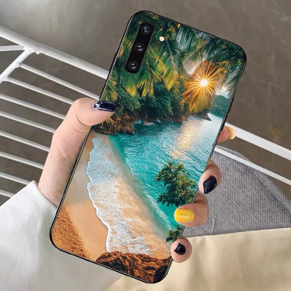 Чехол для телефона Морские тропические пальмы Samsung Note 8 9 10 20 Pro Plus Lite M 11 30 21 31 51 A 22 42