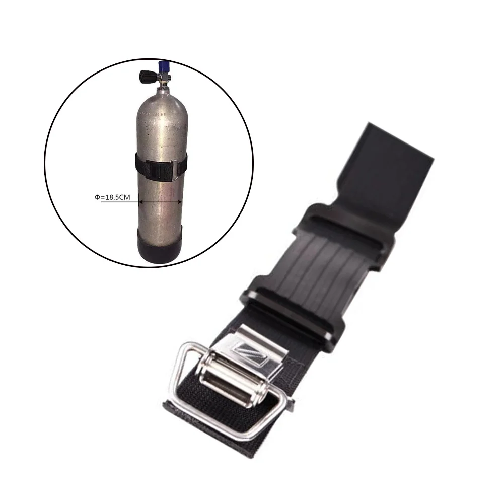 

1pc Scuba Diving Tank Band Cylinder Cam Strap + Quick Release Buckle & Anti-Slip Pad With Sewn In Anti-Slip Pad