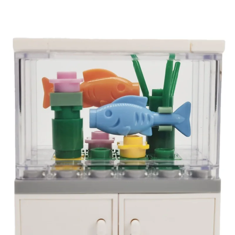 Конструктор MOC для аквариума креативная игрушка детей сделай сам дом мебель