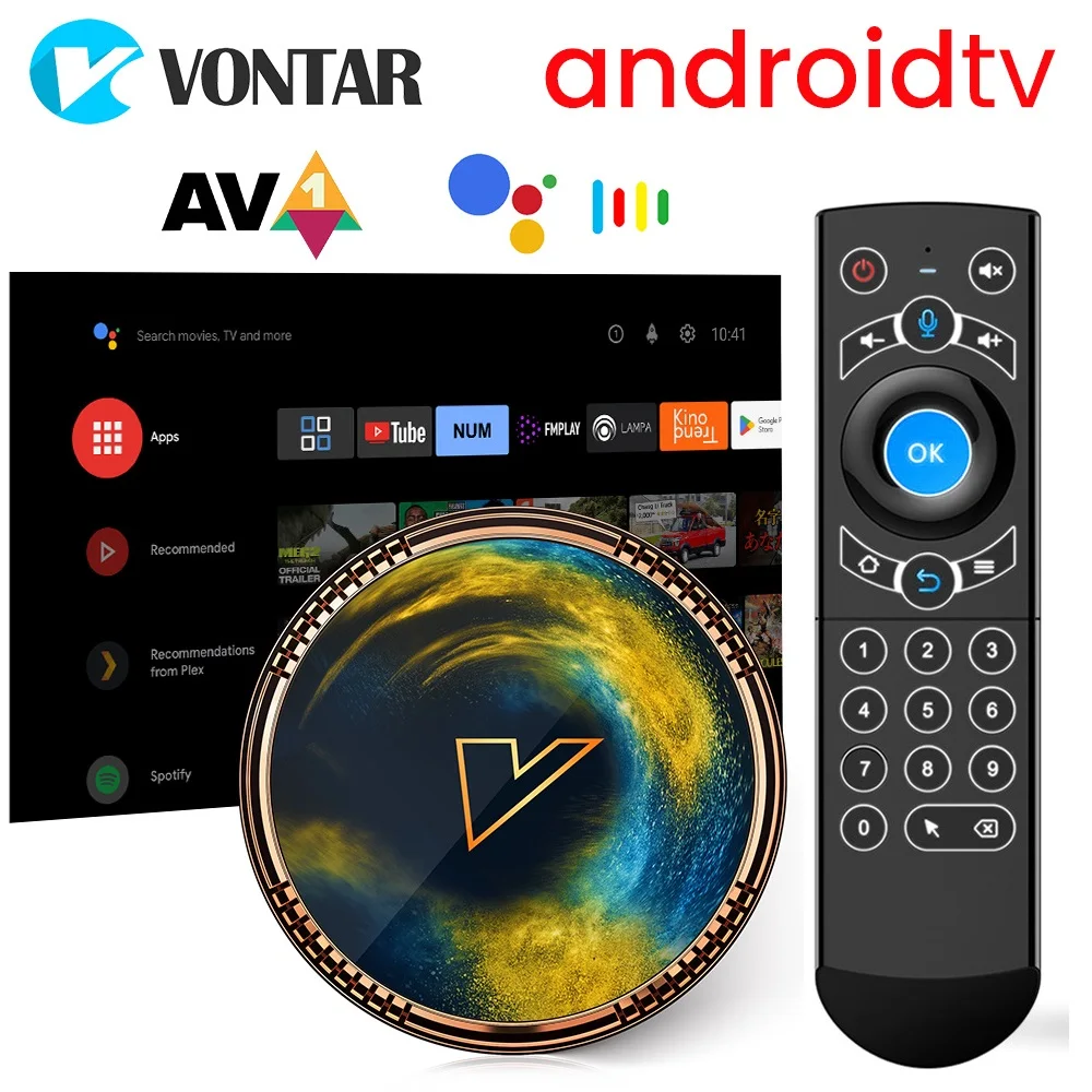 VONTAR X2 ATV Smart TV Box Androidtv 11 Amlogic S905W2 4GB 64GB 32GB Support Google Voice 8K Video 4K Wifi BT Media Player 2G16G