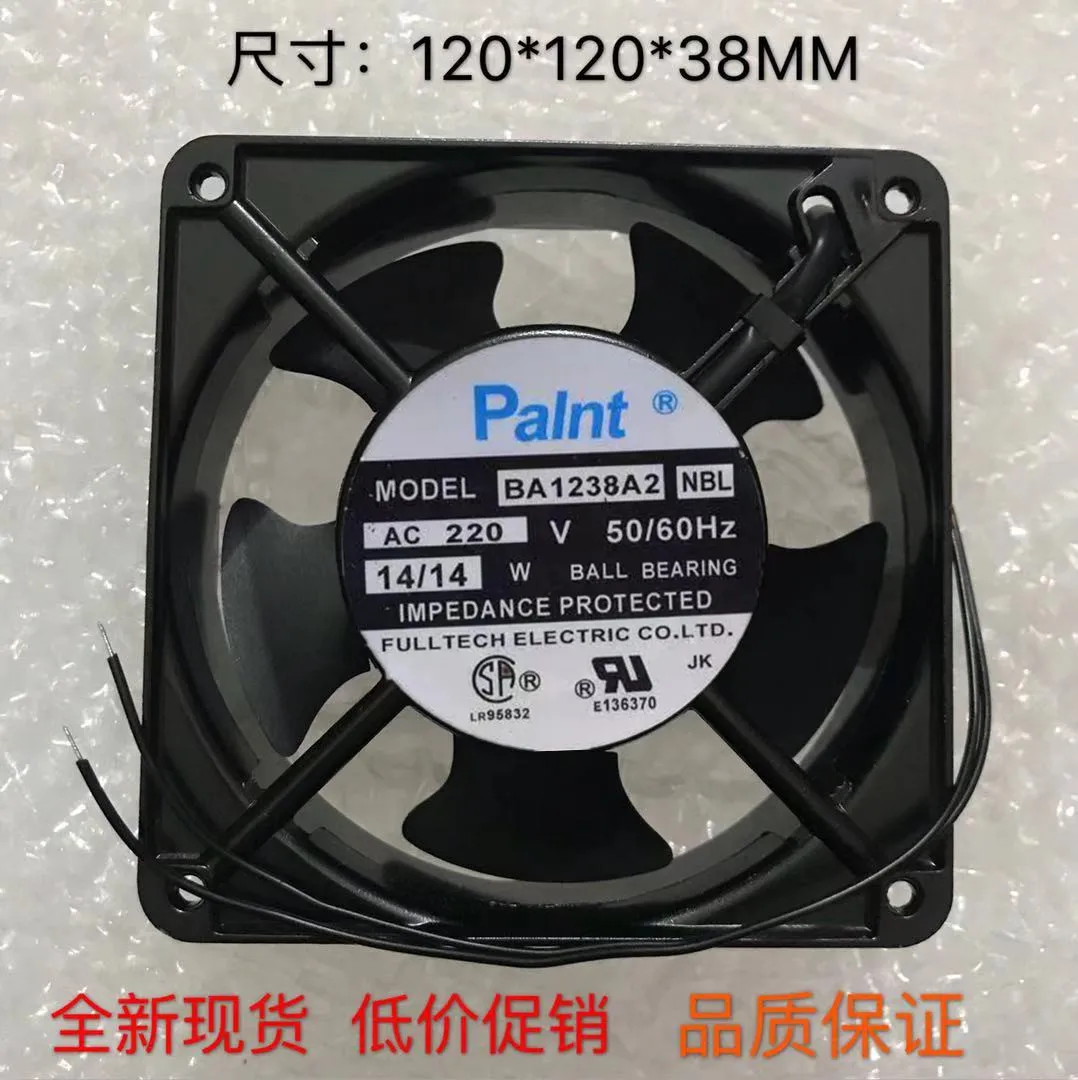 2-проводной вентилятор для охлаждения сервера BA1238A2 AC 220V 14W 120x120x38mm