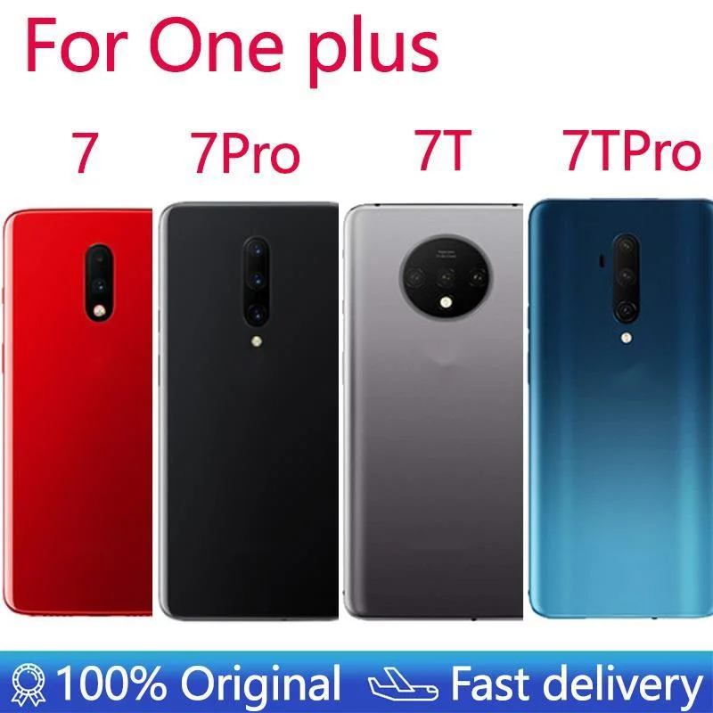 

New Cover Oneplus 7 7T Pro Battery Back Cover Oneplus 7 Pro Housing Oneplus 7Pro Rear Door Case Replace One plus 7 Battery Cover