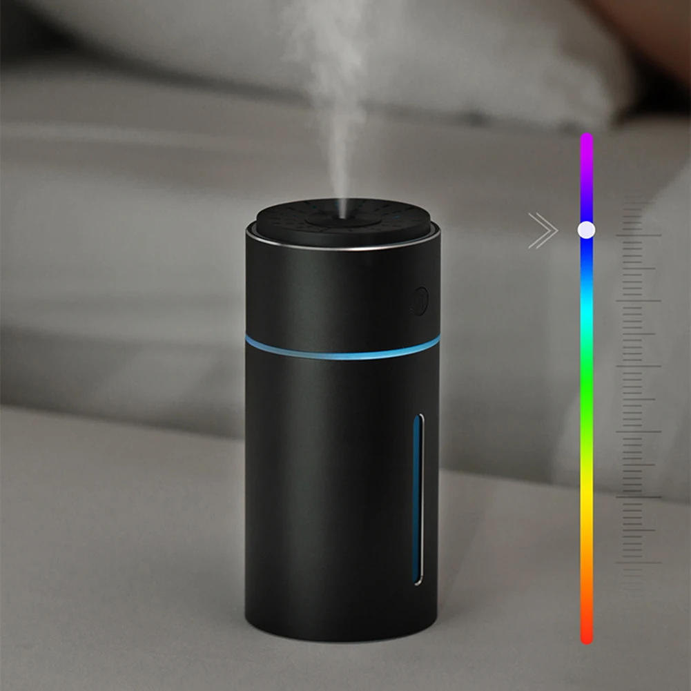 

Mini Car USB Air Humidifier Aroma Essential Oil Diffuser Cool Mist Maker with Light Essential Oil Diffuser Air Fresher Fogger