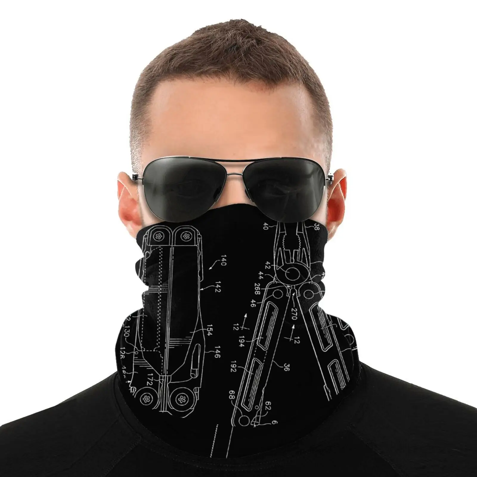 Многофункциональная запатентованная Мужская бандана Leatherman маска для мужчин