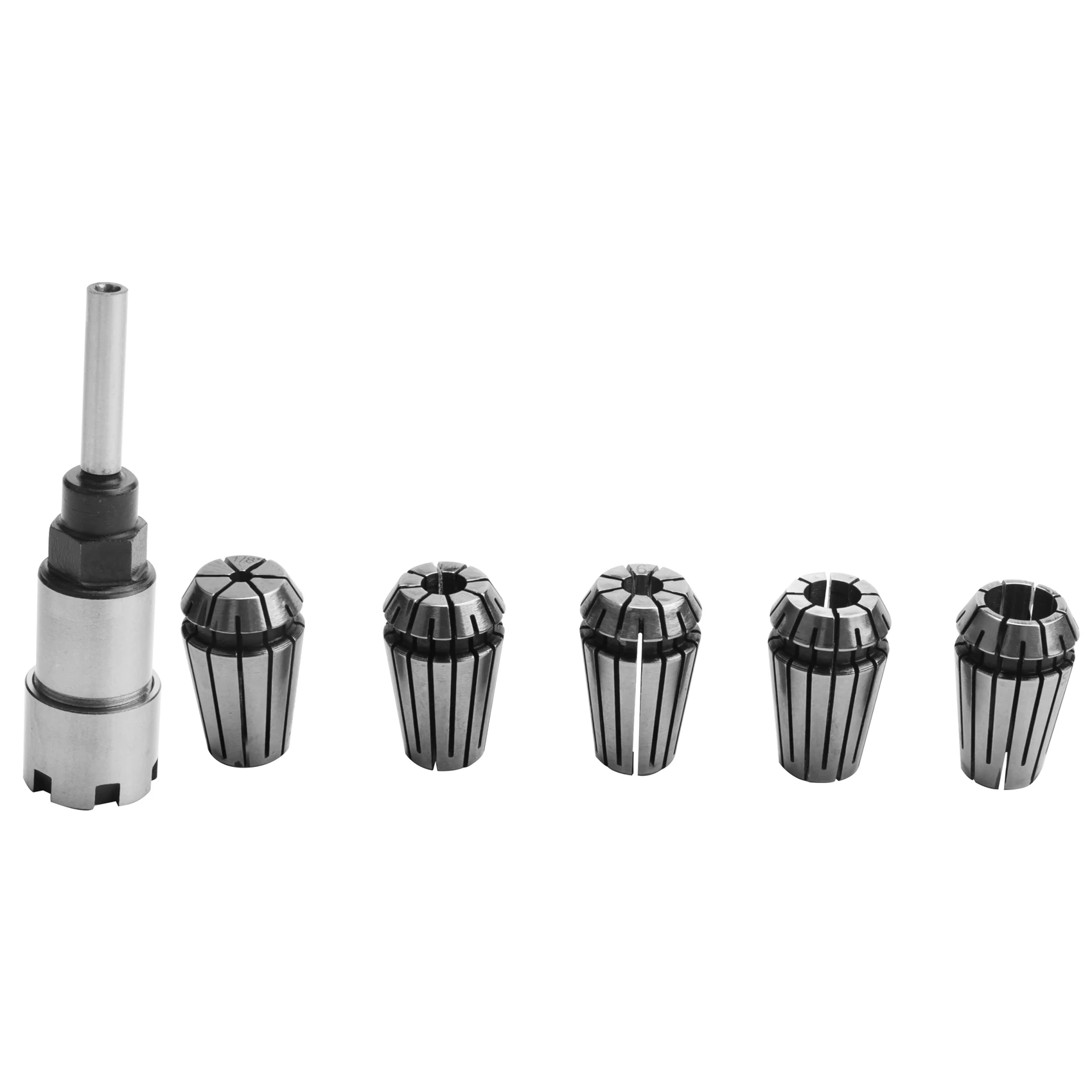 

1/4 Inch Shank ER16 Router Collet Adapter Extension Chuck Rod Engraving Machine Extension Rod with Spring Collet Set
