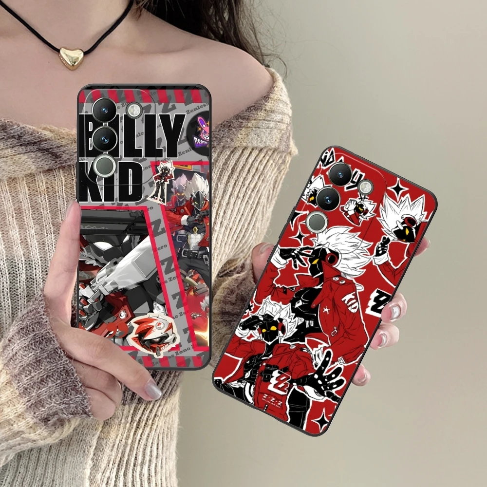 Zenless Zone Zero Billy Kid Mobile Phone Case for VIVO Y95 Y93 Y31 Y20 V19 V17 V15 Pro X60 NEX Black Soft Cover Shell