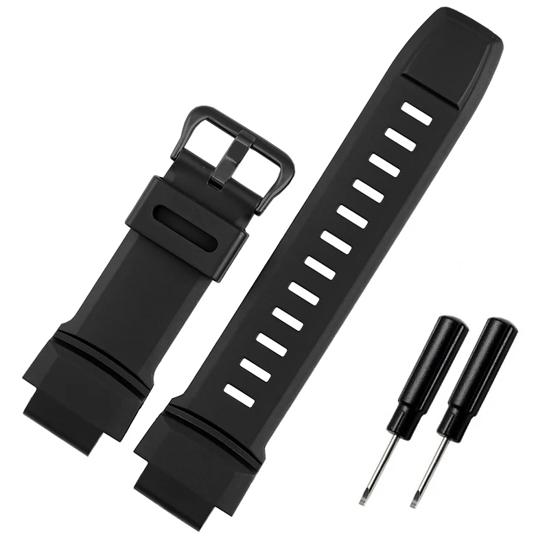 

Rubber Wrist Strap For Casio PROTREK PRG-260/270/550/250 PRW-3500/2500/5100 Replacement Black Bracelet 18mm Silicone WatchBands