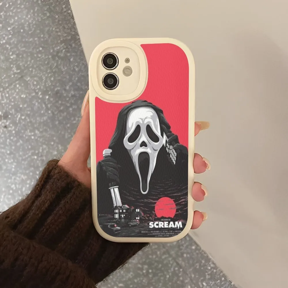 Ghostface Horror Scream Art Phone Case Hard Leather For IPhone 14 13 12 Mini 11 14 Pro Max Xs X Xr 7 8 Plus 6 6s