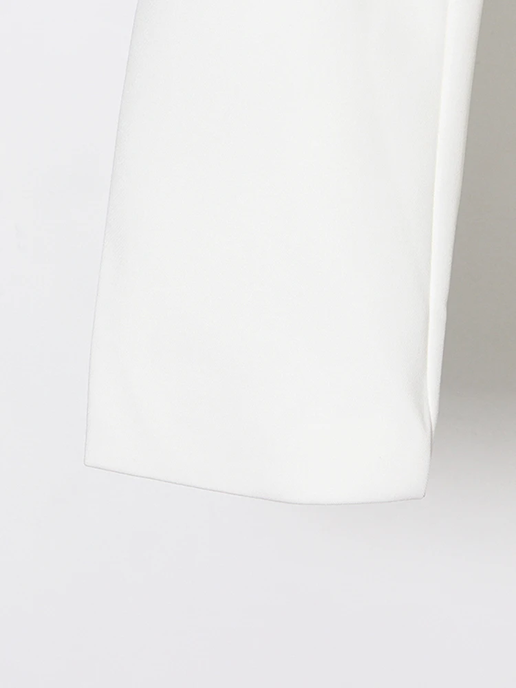 seksowna marynarka klubowa dla kobiet z odkrytymi plecami rozciągliwa dopasowana długim rękawem patchworkowa