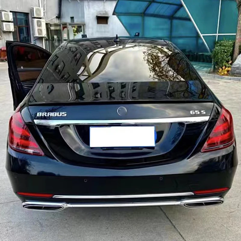Для Mercedes Benz S-Class W222 S63 S300 S350 S400 S450 S500 S550 4-дверный задний спойлер крышки багажника