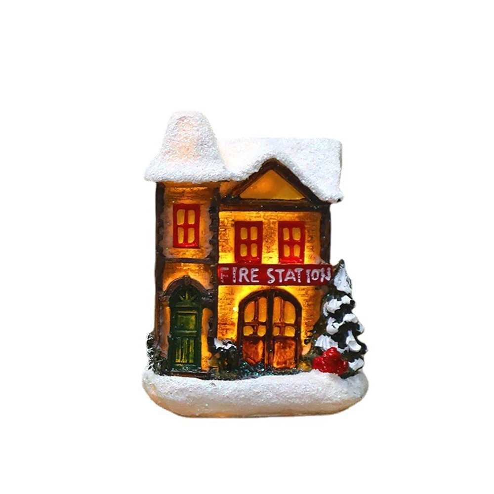 Рождественский светящийся маленький дом светодиодные теплые фонари европейский