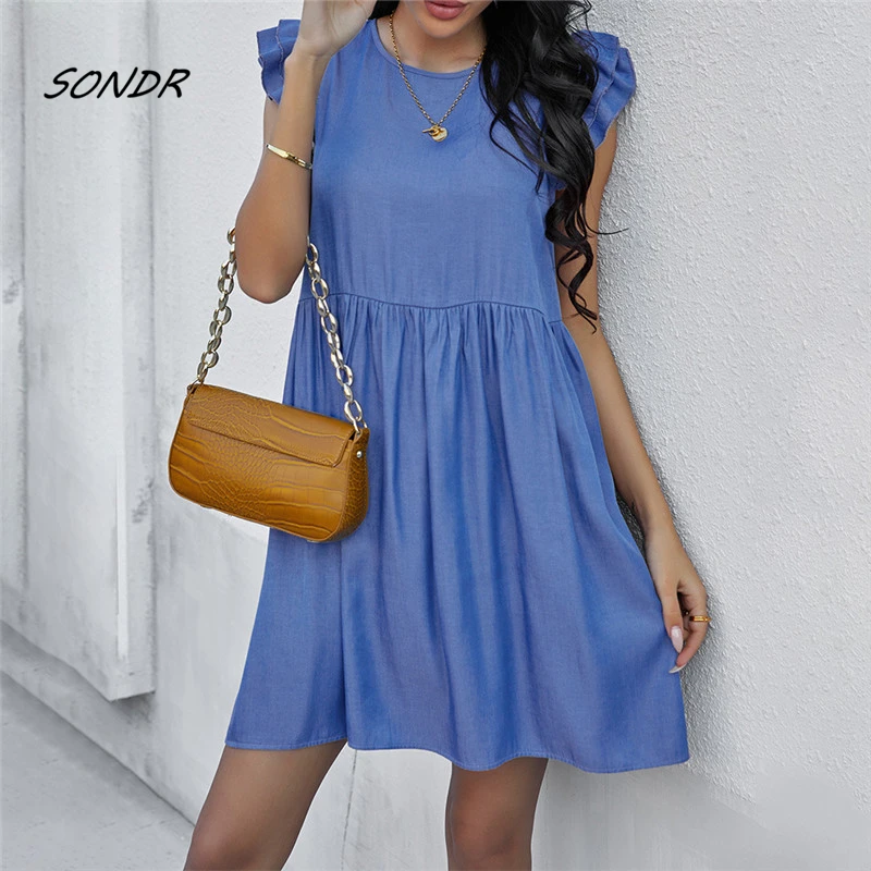 

Casual Dresses for Women 2022 Summer Korean Style Midi Dress Plus Size