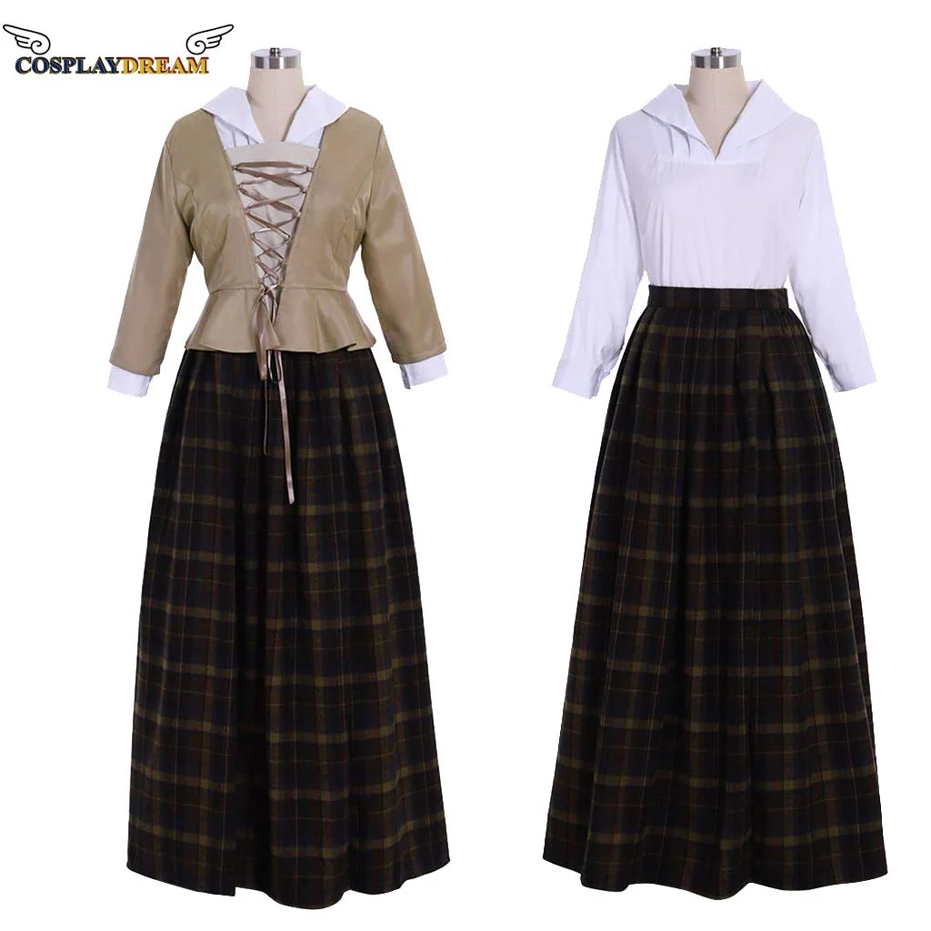 

ТВ Outlander Клэр Фрейзер Косплей Костюм Платье женское шотландское платье костюм на заказ