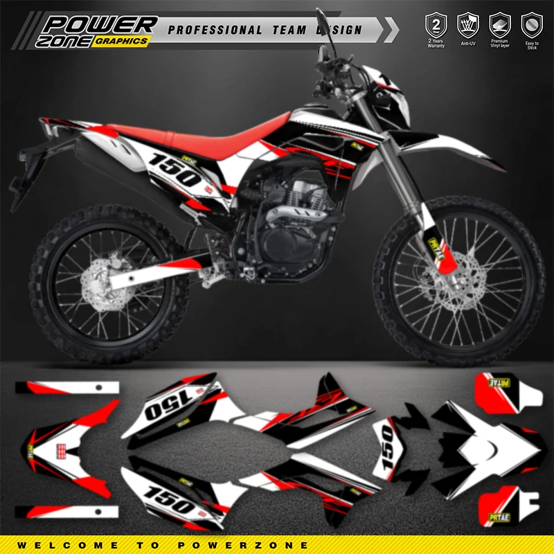 Наборы наклеек с графическими наклейками для мотоцикла Powerzone Honda CRF150L 2018 2019 2020 2021