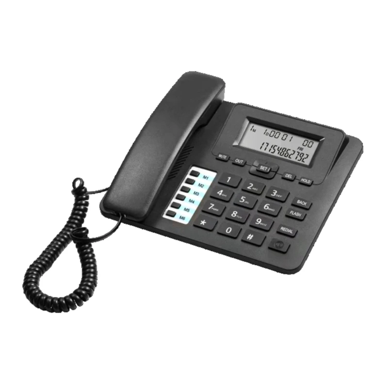 

Home Landline Fixed Telephone Desk Corded Phone with Caller Identification