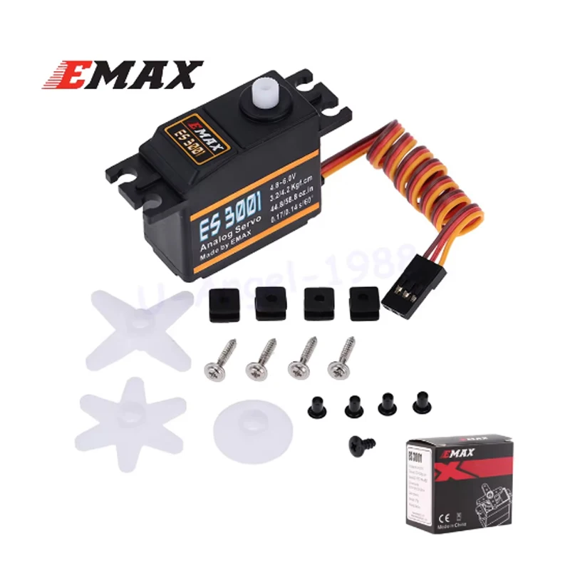 EMAX ES3001 Standard 43g Сервопривод для радиоуправляемого вертолета лодки самолета 4 шт.