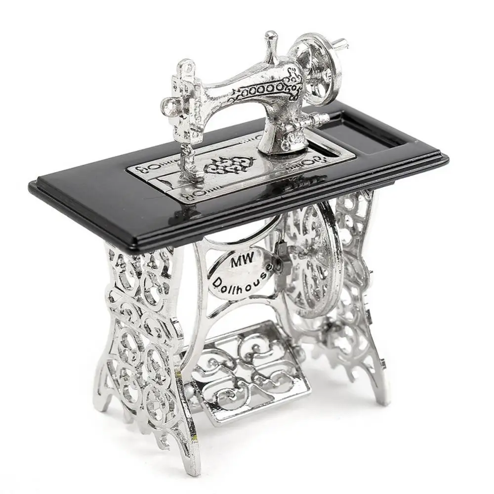 

Mini DIY Decoration Miniature Sewing Machine for 1/12 Scale Dollhouse Gift